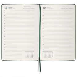 Еженедельник Axent датированный 2026 Partner Lines, 145х210, темно-зеленый (8815-26-23-A) - Картинка 3