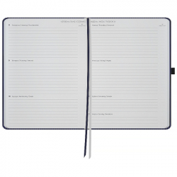 Еженедельник Axent датированный 2026 Grand Lines 195х255, синий (8531-26-02-A) - Картинка 5