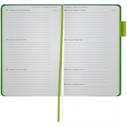 Еженедельник Axent датированный 2026 Partner Soft Muse 125х195, зеленый (8527-26-2-A) - Картинка 5