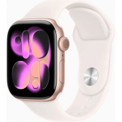 �����-���� Apple Watch Series 11�GPS�42mm�Rose Gold Aluminium Case with Light Blush Sport Band - S/M (MEU04RK/A)