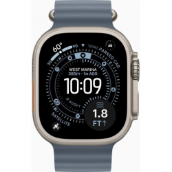 Смарт-годинник Apple Watch Ultra 3 GPS + Cellular 49mm Natural Titanium Case with Anchor Blue Ocean Band (MEWH4QP/A) - Картинка 2