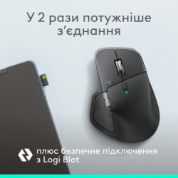 Мышка Logitech MX Master 4 for Business Wireless/Bluetooth Graphite (910-007617) - Картинка 2