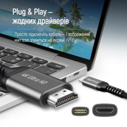   USB-C to HDMI M 2.0m 4K60Hz black ColorWay (CW-CBCHD077-BK) -  7