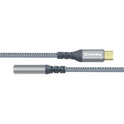  USB-C to 3.5mm F 0.14m gray ColorWay (CW-AD-CJ) -  3