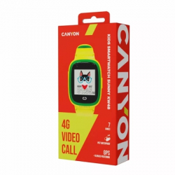 Смарт-годинник Canyon Sunny KW-48 Video 4G GPS Games Music Yellow/Green (CNE-KW48YG) - Картинка 6