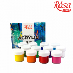 Акрилові фарби Rosa START COLOR 12 x10мл (4823098530985) - Картинка 2