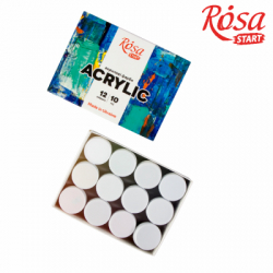 Акрилові фарби Rosa START COLOR 12 x10мл (4823098530985) - Картинка 3