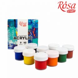 Акриловые краски Rosa START COLOR 9 x10мл (4823098530992) - Картинка 2