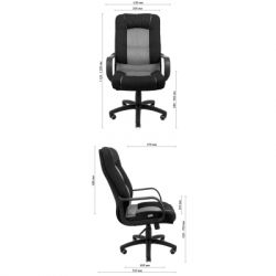 Офисное кресло GT Racer X-2852 Classic Black (X-2852 Classic Fabric Black) - Картинка 9