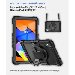 Чехол для планшета BeCover FortTab Lenovo Idea Tab/K11 (2nd Gen) TB336/Xiaoxin Pad (2025) 11" Black (714080) - Картинка 3