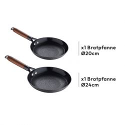 Набір сковорідок чавунних MasterPro Odin, 20/24 см (BGKIT-0083) - Картинка 3