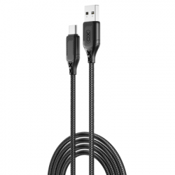 ���� ������ USB 2.0 AM to USB-C 1.0m braided black XO (NB235_C_Black)