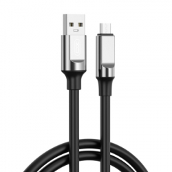 ���� ������ USB 2.0 AM to USB-C 1.0m 6A silicone black XO (NB251_C_Black)