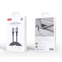 Дата кабель USB-C to USB-C 2.0m 240W black XO (NBQ264B_С_Black) - Картинка 8