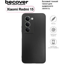 ����� ��� ���������� �������� BeCover Silicone Xiaomi Redmi 15 Black (713782)
