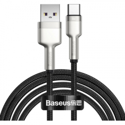   USB 2.0 AM to USB-C 2.0m 6A 66W Black Baseus (CAKF000201)