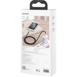 ���� ������ USB 2.0 AM to Lightning 2.0m 2.4A metal black Baseus (CALJK-B01) - �������� 5