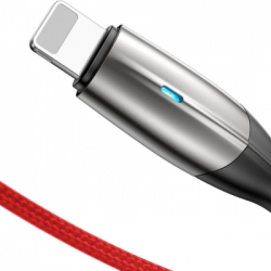 Дата кабель USB 2.0 AM to Lightning 2.0m 2.4A red Baseus (CALSP-C09) - Картинка 3