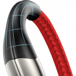 Дата кабель USB 2.0 AM to Lightning 2.0m 2.4A red Baseus (CALSP-C09) - Картинка 4
