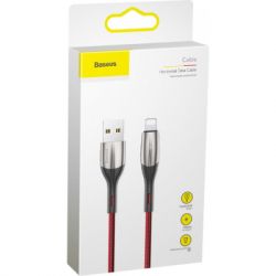 Дата кабель USB 2.0 AM to Lightning 2.0m 2.4A red Baseus (CALSP-C09) - Картинка 6