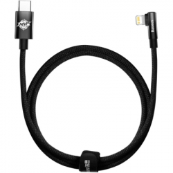 ���� ������ USB-C to Lightning 1.0m 20W 90� corner black Baseus (CAVP000201)