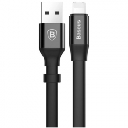 ������ USB 2.0 Lightning - 0.23 � Baseus CALMBJ-B01 Nimble Portable Cable Black
