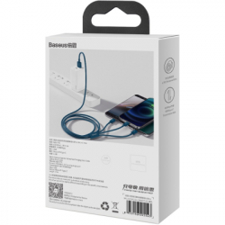 ���� ������ USB 2.0 AM to Lightning + Micro 5P + Type-C 1.5m 3.5A blue Baseus (CAMLTYS-03) - �������� 7