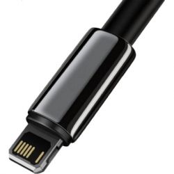 Дата кабель USB 2.0 AM to Lightning 1.0m 2.4A black Baseus (CALWJ-01) - Картинка 2