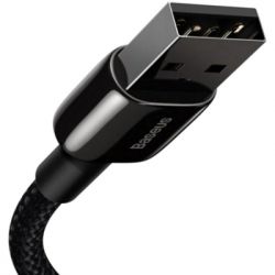 Дата кабель USB 2.0 AM to Lightning 1.0m 2.4A black Baseus (CALWJ-01) - Картинка 3