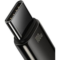 Дата кабель USB 2.0 AM to USB-C 1.0m 100W black Baseus (CAWJ000001) - Картинка 2