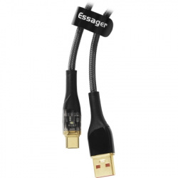   USB 2.0 AM to USB-C 2.0m 7A black Essager (EXCT-XJA01-P)