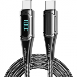   USB-C to USB-C 2.0m 100W Digital Display black Essager (ES-XCTT1-YDA01)