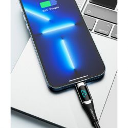 Дата кабель USB-C to Lightning 2.0m 20W Digital Display black Essager (EXCTL-YDA01) - Картинка 11