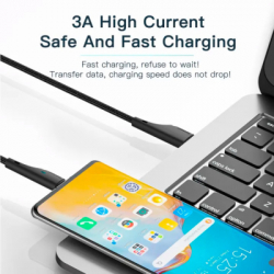 ���� ������ USB 2.0 AM to USB-C 0.25m black Essager (EXCT-LSB01) - �������� 5