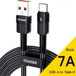 ���� ������ USB 2.0 AM to USB-C 3.0m 7A black Essager (EXCT-XCC01)