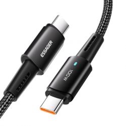   USB-C to USB-C 0.5m 100W black Essager (EXCTT1-CGB01)