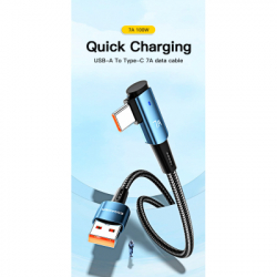 Дата кабель USB 2.0 AM to USB-C 1.0m 100W 90° corner black Essager (EXCWT7A-CG01-P) - Картинка 2