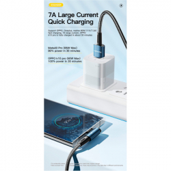 Дата кабель USB 2.0 AM to USB-C 1.0m 100W 90° corner black Essager (EXCWT7A-CG01-P) - Картинка 3