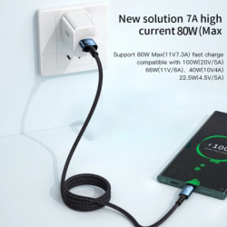 ���� ������ USB 2.0 AM to USB-C 2.0m 100W blue Essager (EXC7A-CGA03-P) - �������� 5