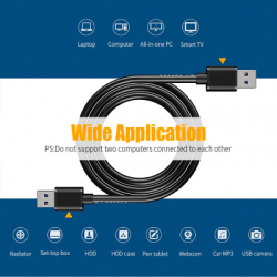 ���� ������ USB 3.0 AM/AM 2.0m 5Gbps black Essager (EXCAA-YTD01) - �������� 6