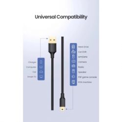 ���� ������ USB 2.0 AM to Mini 5P 1.0m US132 black Ugreen (10355) - �������� 3