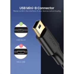 ���� ������ USB 2.0 AM to Mini 5P 1.0m US132 black Ugreen (10355) - �������� 4
