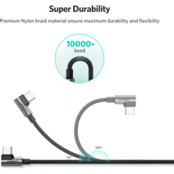 ���� ������ USB 2.0 AM to USB-C 3.0m 3A 90� corner US176 black Ugreen (70875) - �������� 12