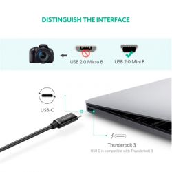 Дата кабель USB-C 2.0 AM to Mini 5P 1.0m US242 black Ugreen (50445) - Картинка 4