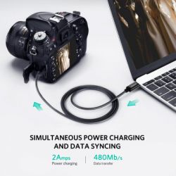 Дата кабель USB-C 2.0 AM to Mini 5P 1.0m US242 black Ugreen (50445) - Картинка 5