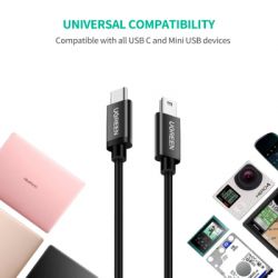 Дата кабель USB-C 2.0 AM to Mini 5P 1.0m US242 black Ugreen (50445) - Картинка 8