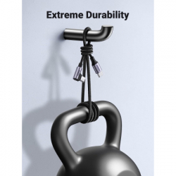 ���� ������ USB-C to USB-C 0.5m 3A 60W 90� corner US255 black/gray UGREEN (50122) - �������� 6