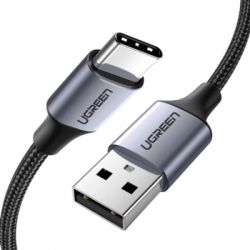���� ������ USB 2.0 AM to USB-C 0.5m 3A US288 black Ugreen (60125)