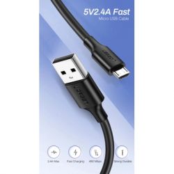 ���� ������ USB 2.0 AM to Micro 5P 0.5m 2A US289 black Ugreen (60135) - �������� 3