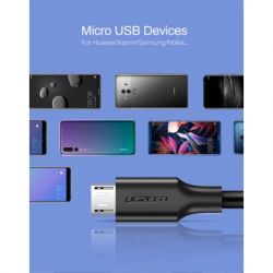���� ������ USB 2.0 AM to Micro 5P 0.5m 2A US289 black Ugreen (60135) - �������� 4